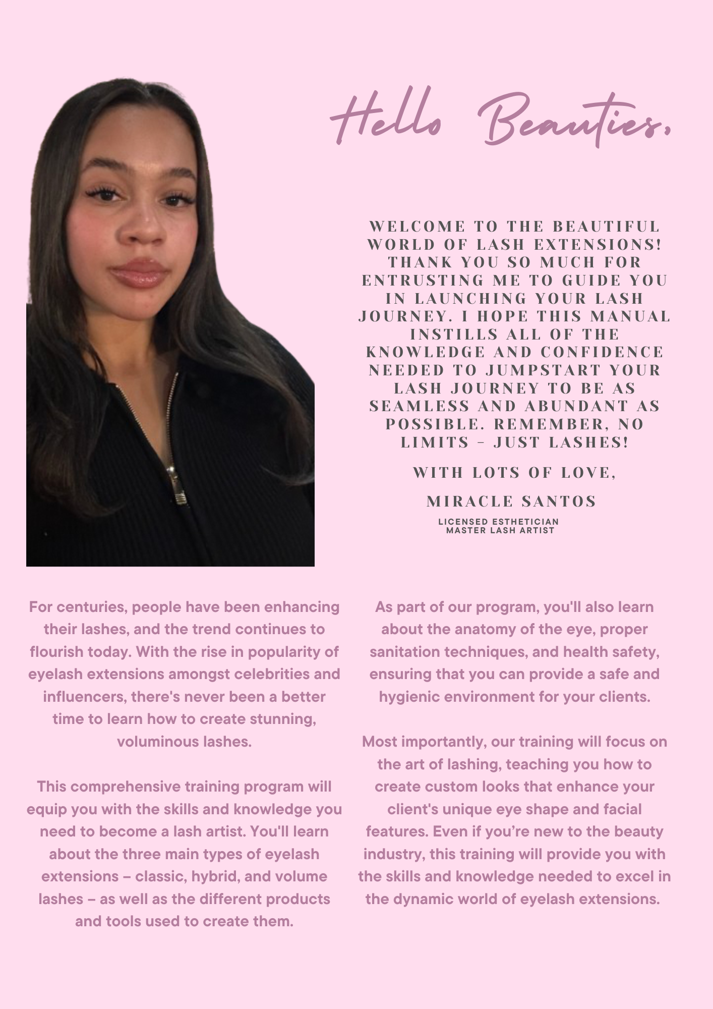 Miracle Mastery Lash Extension Ebook